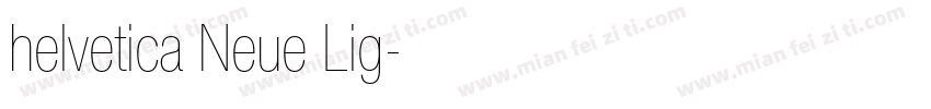 helvetica Neue Lig字体转换